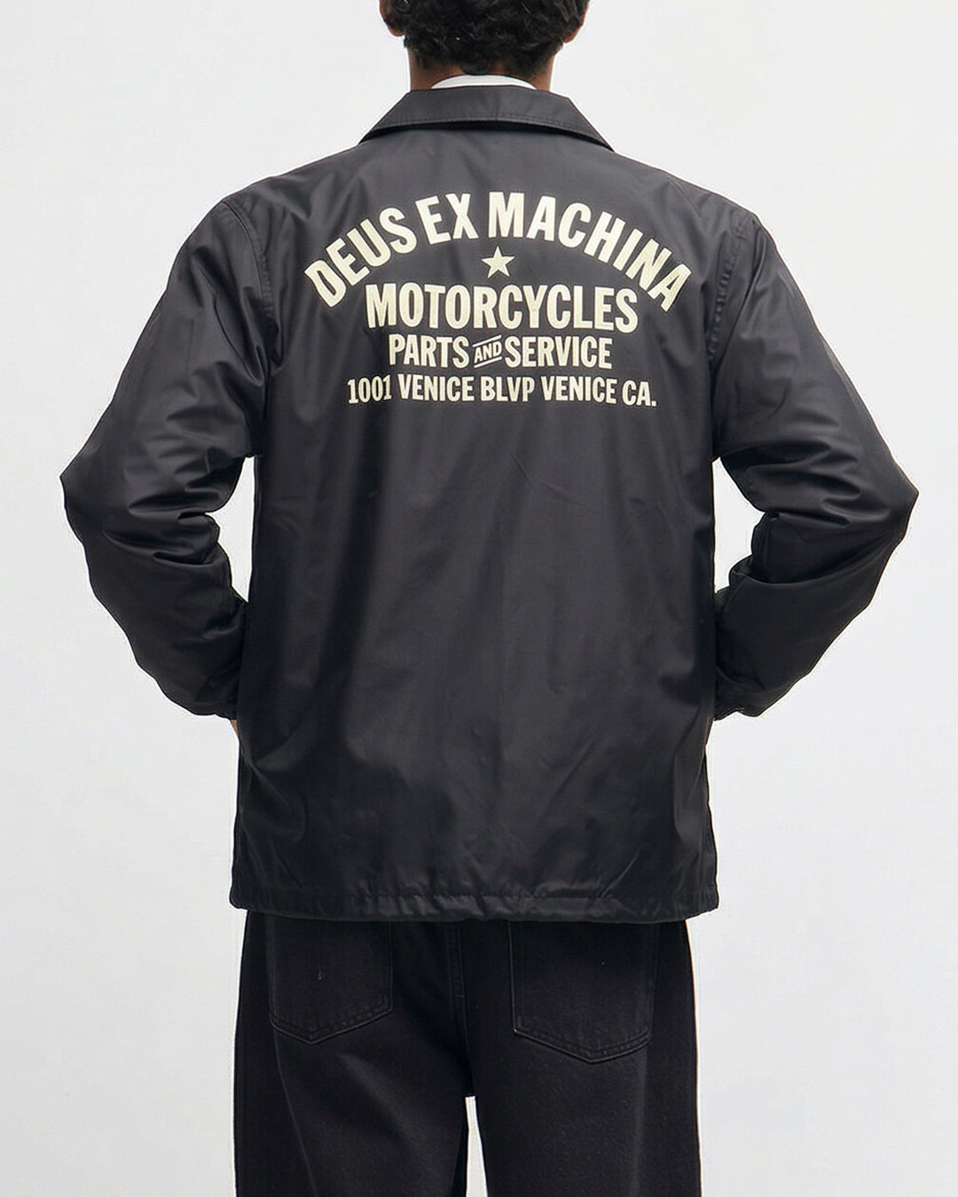 DEUS EX MACHINA ブラック スカジャン Jacket | Deus Ex Machina | Venice Coach – Deus Ex Machina USA