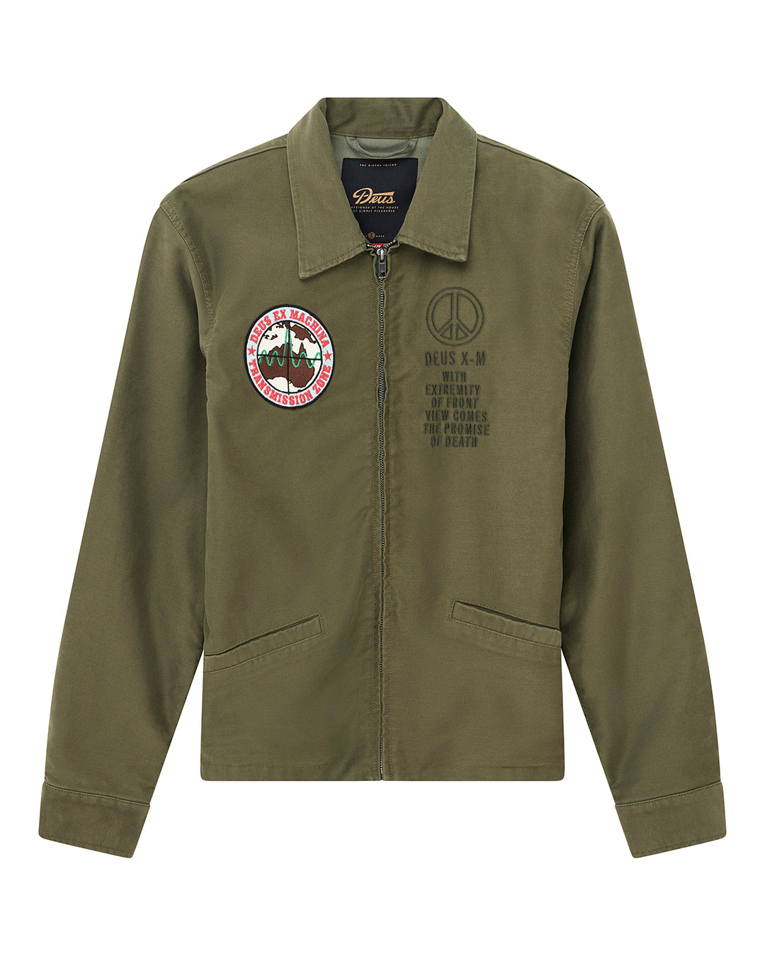 Jackets | Deus Ex Machina | Fugazi Souvenir Jacket - Pine Green