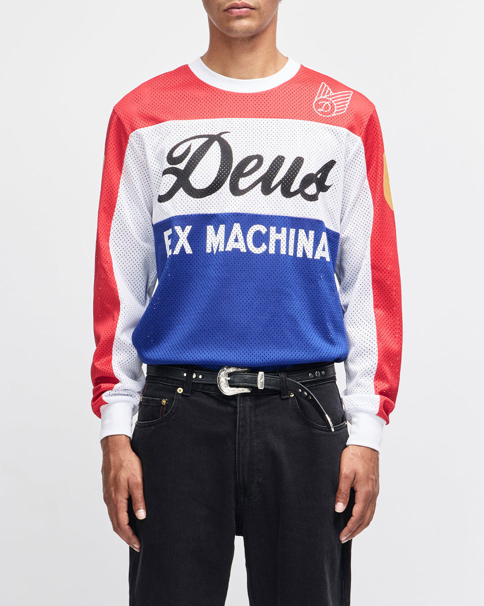 Saber Moto Jersey - Tri Colour – Deus Ex Machina USA