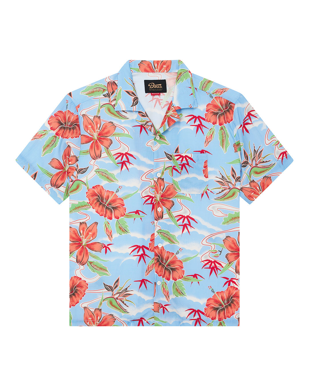 Shirts | Deus Ex Machina | Broadus Shirt - Blue – Deus Ex Machina USA
