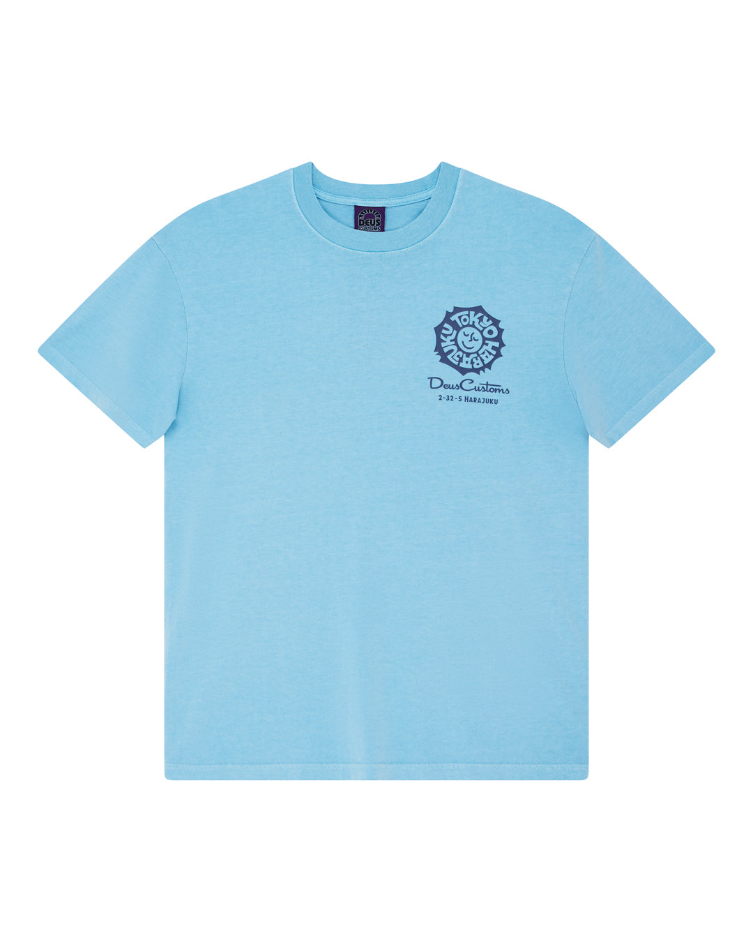T-Shirts | Deus Ex Machina | Tokyo Address Tee - Bonnie Blue