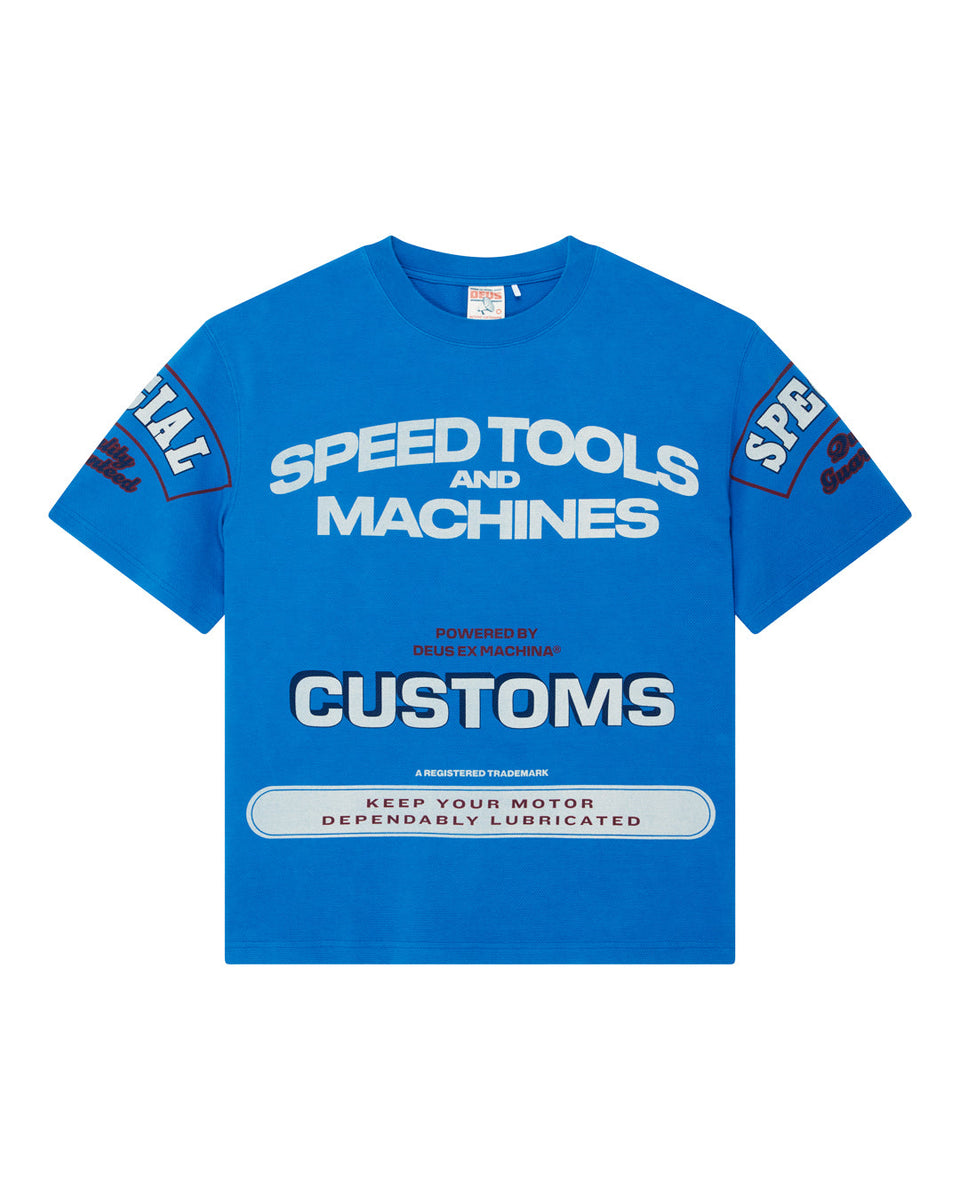 T-Shirts | Deus Ex Machina | Flohmarkt Oversized Tee - Daphne Blue 