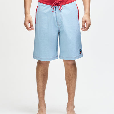 Long Boardshort - Glacier Blue, view 1|Model