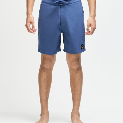 Ricos Boardshort - Mechanic Blue, view 1|Model