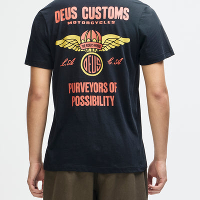Cutaway Tee - Black, view 2|Model