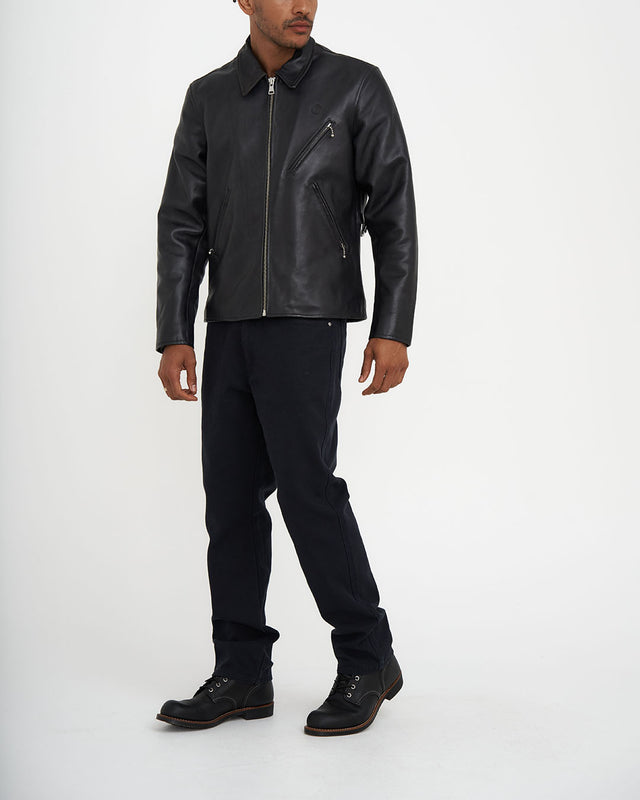 Blizzard Leather Jacket - Black