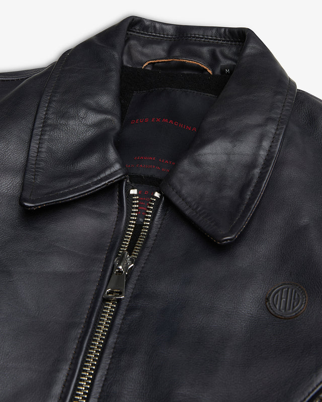 Blizzard Leather Jacket - Black