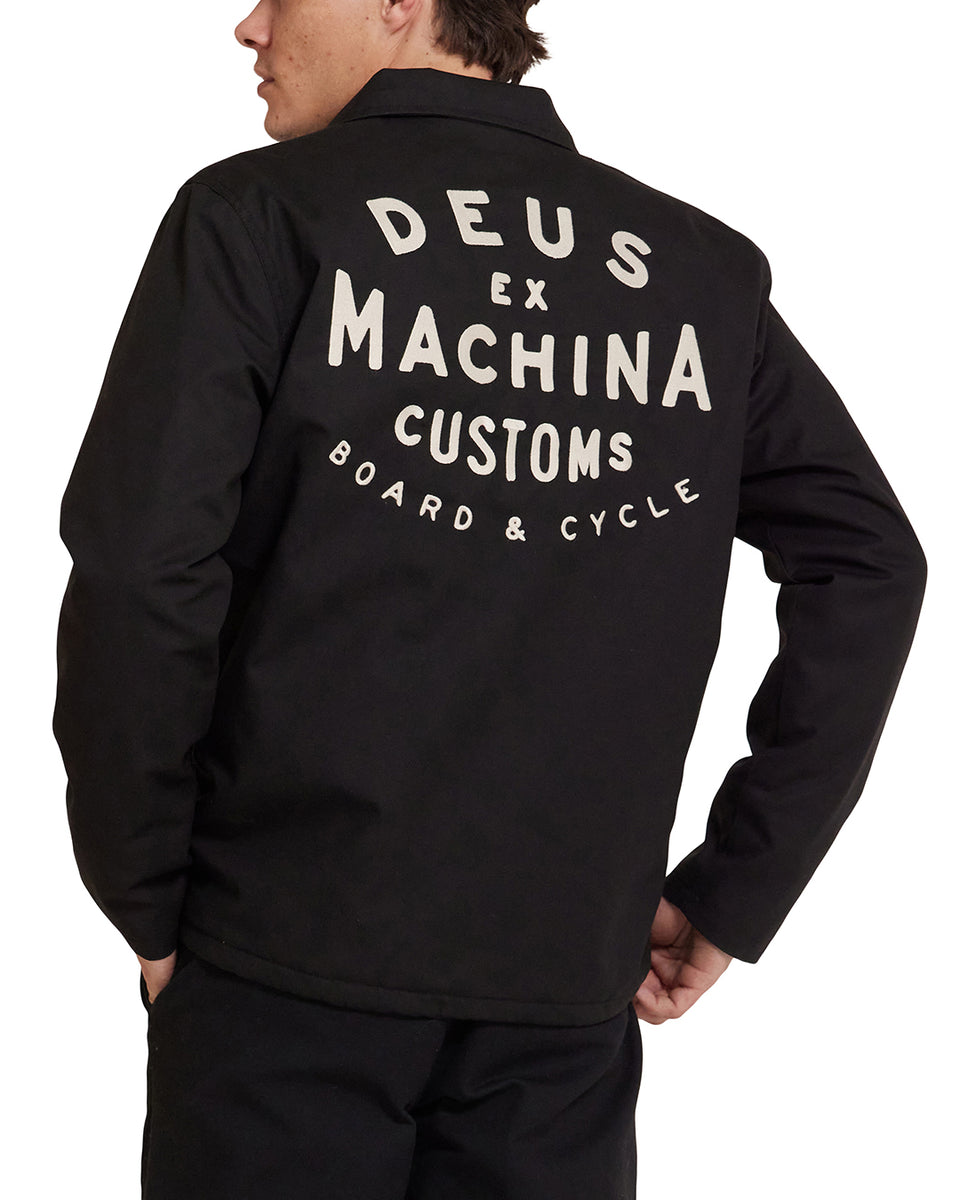 Jackets | Deus Ex Machina | Workshop Coach Jacket - Black – Deus 