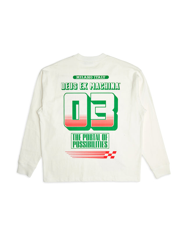 Campaign Long Sleeve Tee - Vintage White