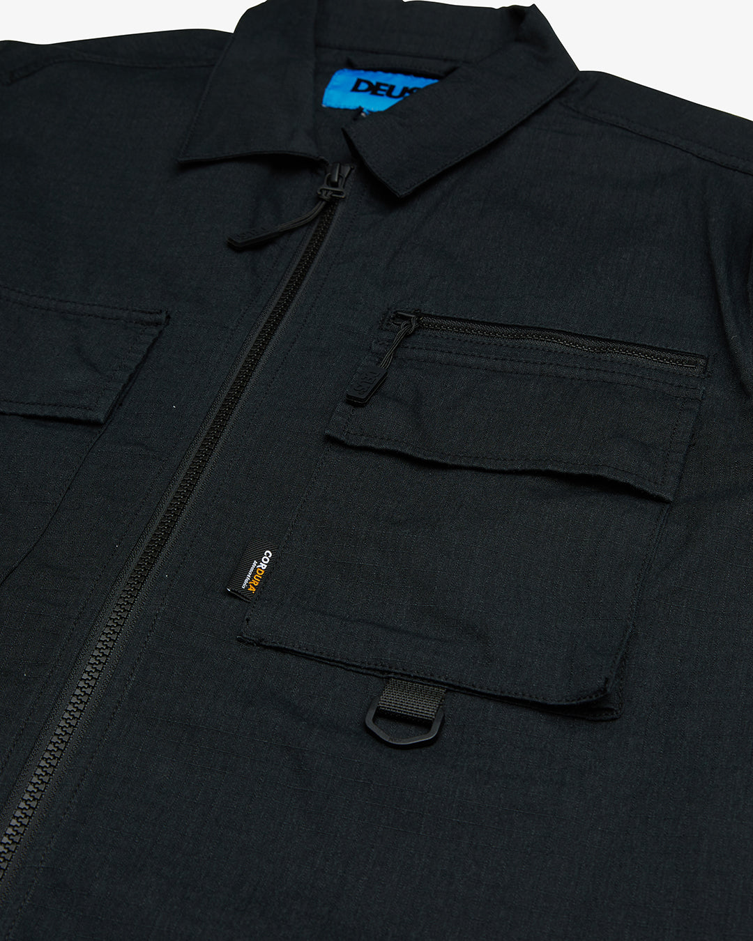 Onshore Zip Shirt - Black