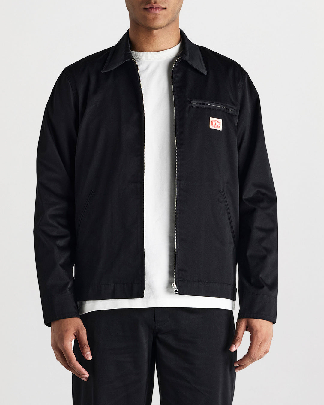 [新品] 26SSBLACK DENIM WORK JACKET Size① Jackets | Deus Ex Machina | Service Work Jacket - Black (DMP256611