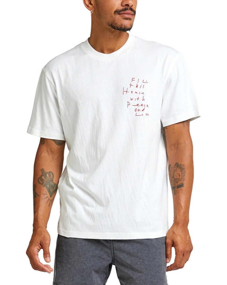 Tees | Deus Ex Machina | Old House Tee Vintage White – Deus Ex