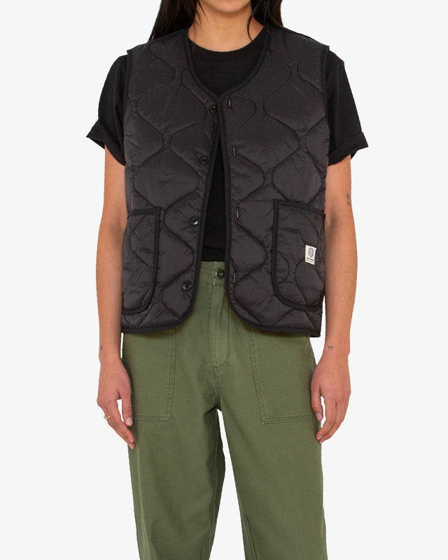 Zou Liner Vest (Relaxed Fit) - Black