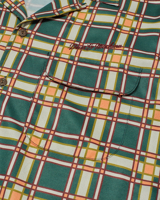 Segauro Check Shirt (Relaxed Fit) - Green Combo