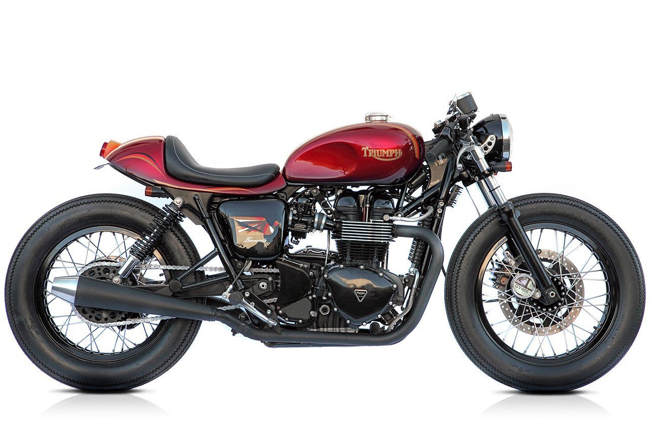 Cherry Red Bonneville – Deus Ex Machina USA