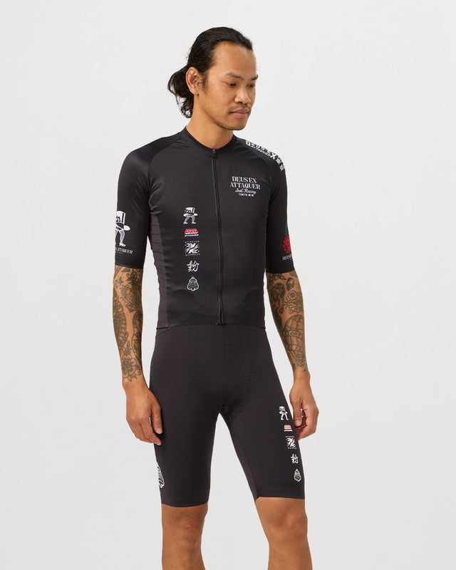 Deus Ex Attaquer Rose Jersey - Black