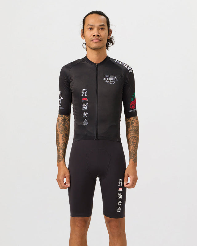 Deus Ex Attaquer Rose Jersey - Black