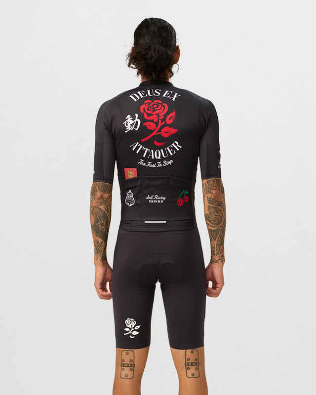 Deus Ex Attaquer Rose Jersey - Black
