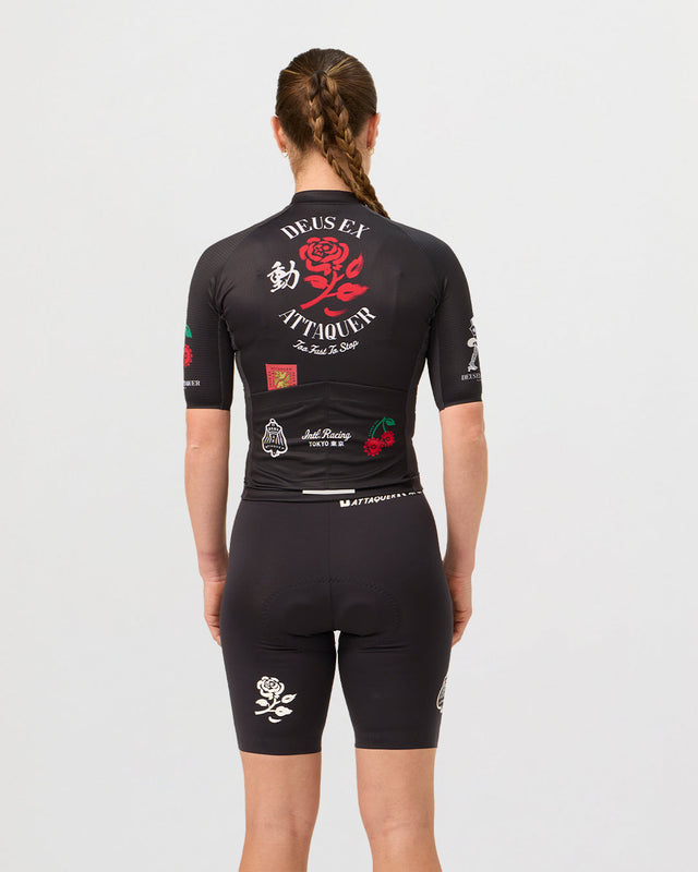 Deus Ex Attaquer Rose Wmns Jersey - Black