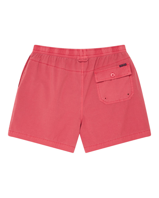 D261MBS516-SandbarGarmentDyedShort-MelonRed