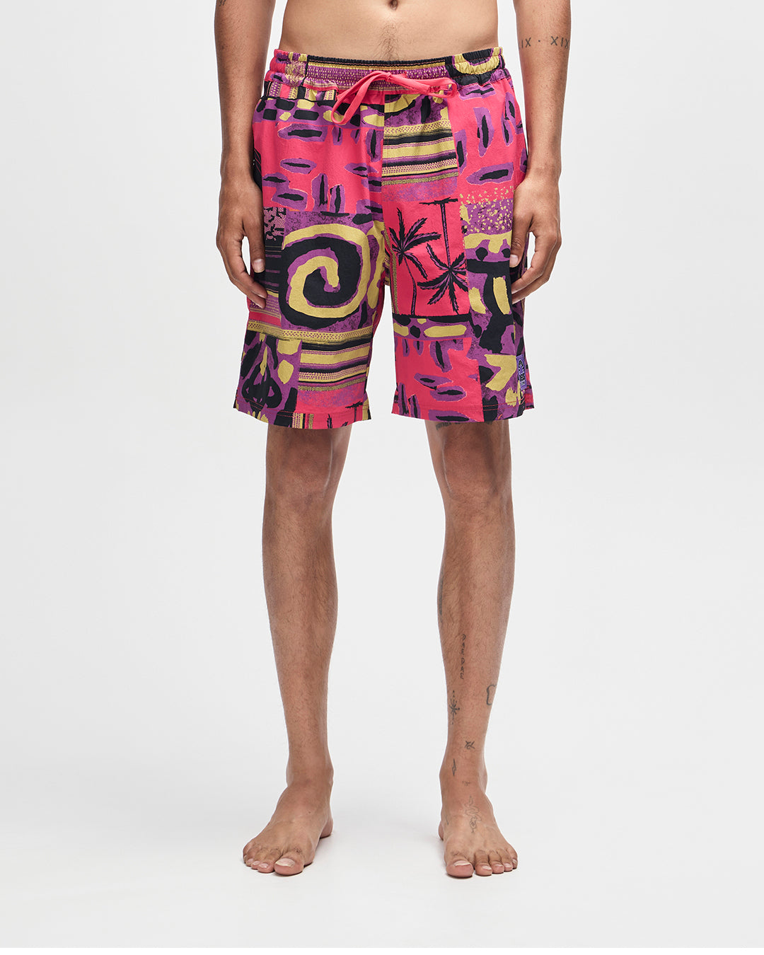 Freamon Swim Short - Melon Red – Deus Ex Machina USA