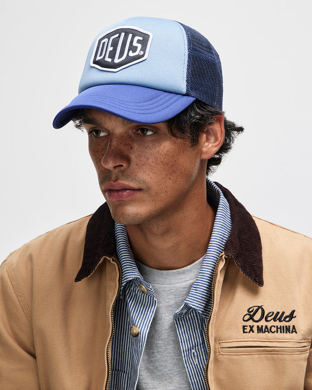 Baylands Trucker Hat - Blue-Navy