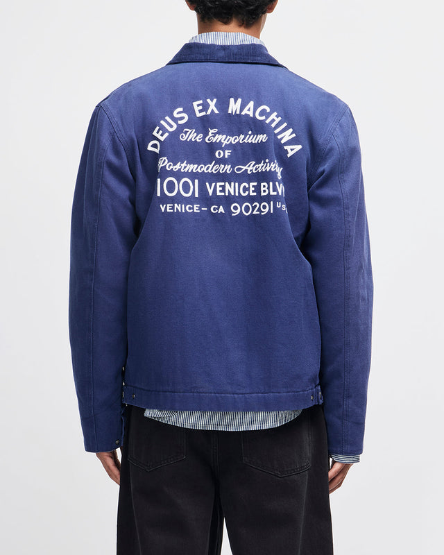 address workwear jacket mechanic blue