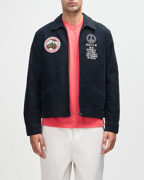 Jackets | Deus Ex Machina | Fugazi Souvenir Jacket - Black – Deus