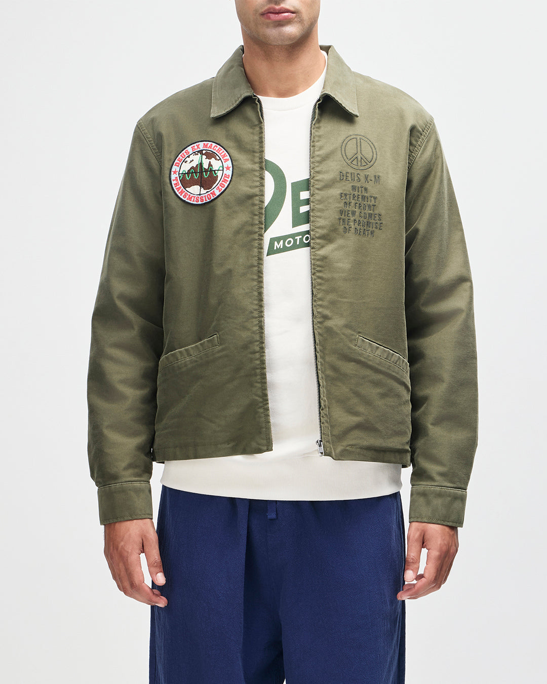 Jackets | Deus Ex Machina | Fugazi Souvenir Jacket - Pine Green