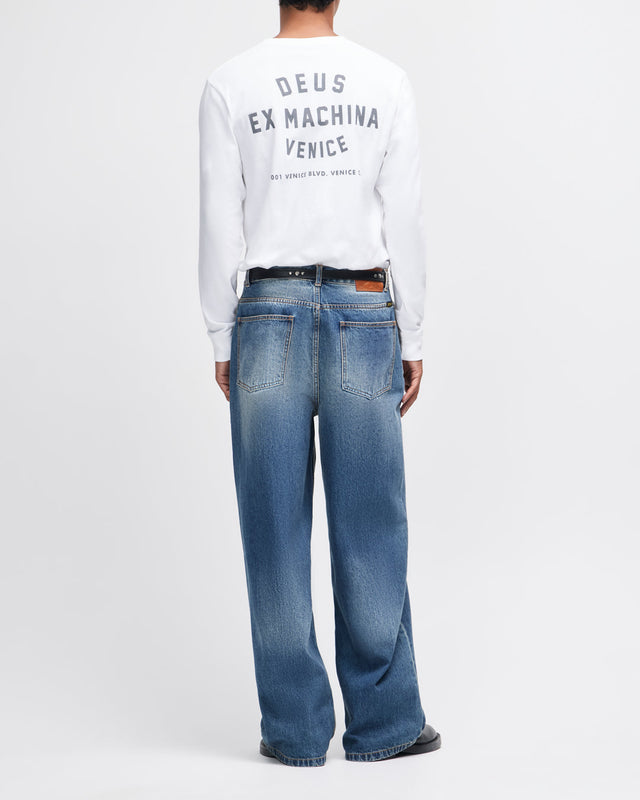 Venice Address Long Sleeve Tee - White