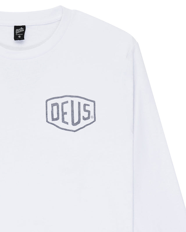 Venice Address Long Sleeve Tee - White