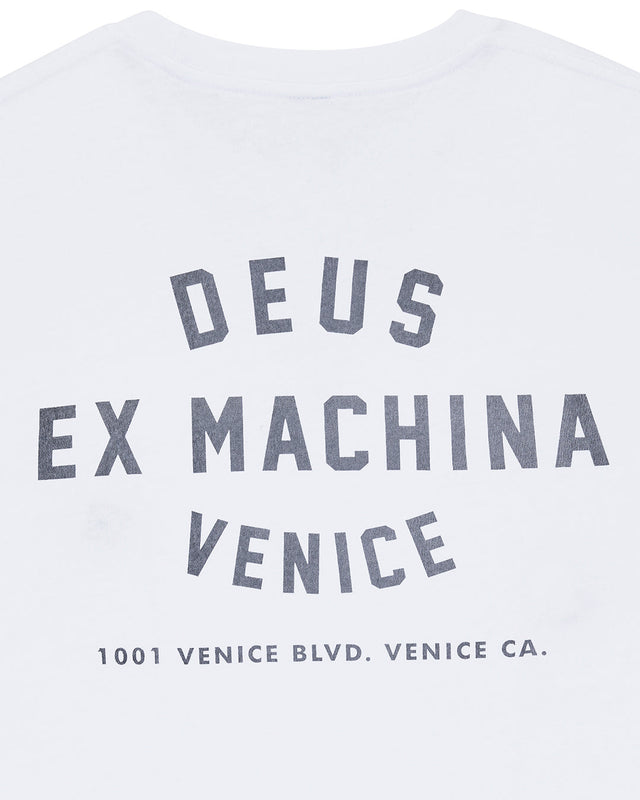 Venice Address Long Sleeve Tee - White