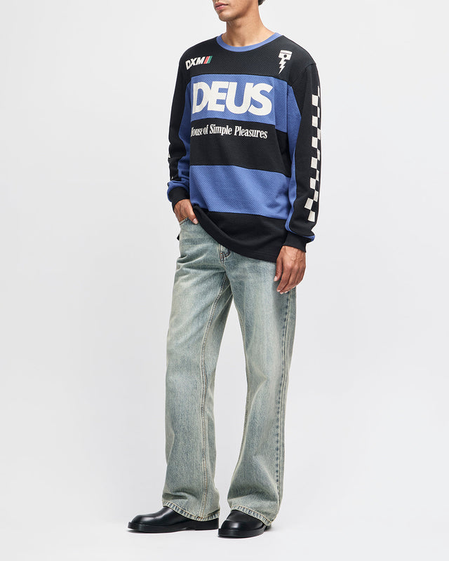 Vilander Moto Jersey - Mechanic Blue Combo