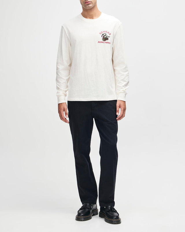 Danger Noodle Ls Tee - Dirty White