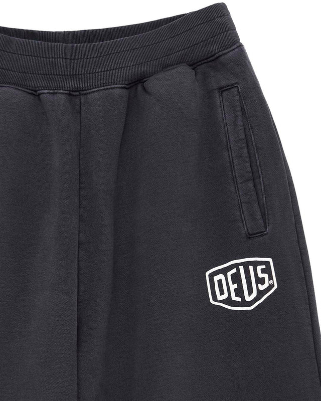 Shield Garment Dyed Track Pant - Black