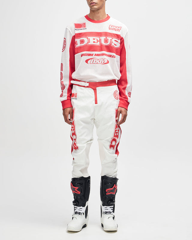 MX Pant - White Red