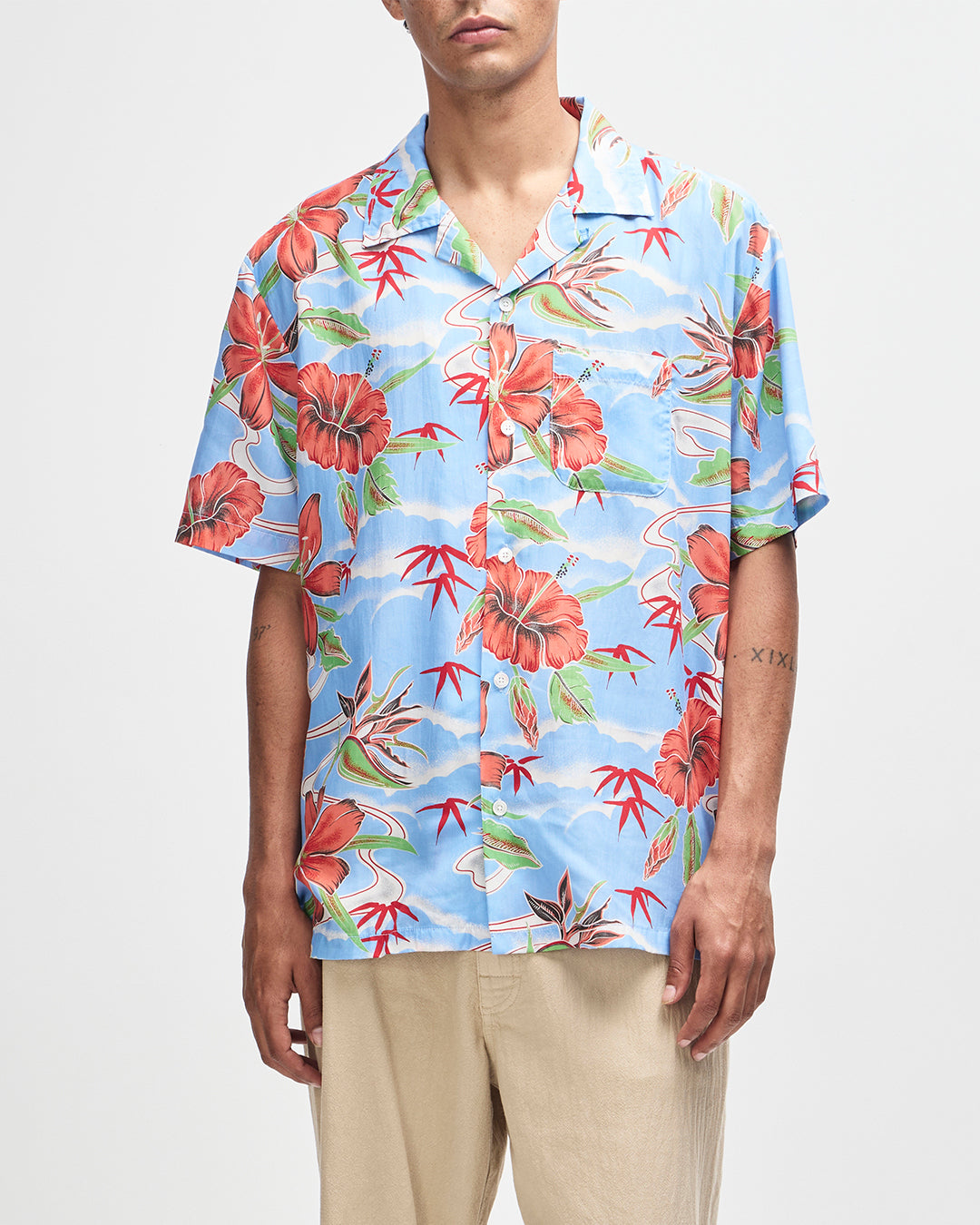 Shirts | Deus Ex Machina | Broadus Shirt - Blue – Deus Ex Machina USA