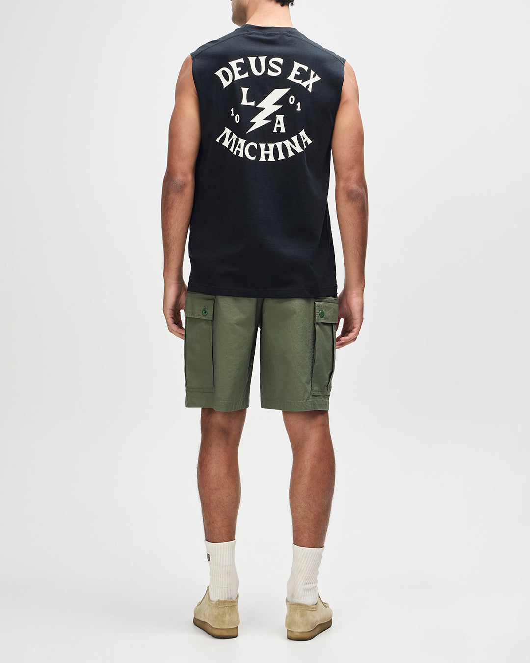 Muscle Tops | Deus Ex Machina | Chinook Muscle - Black – Deus Ex