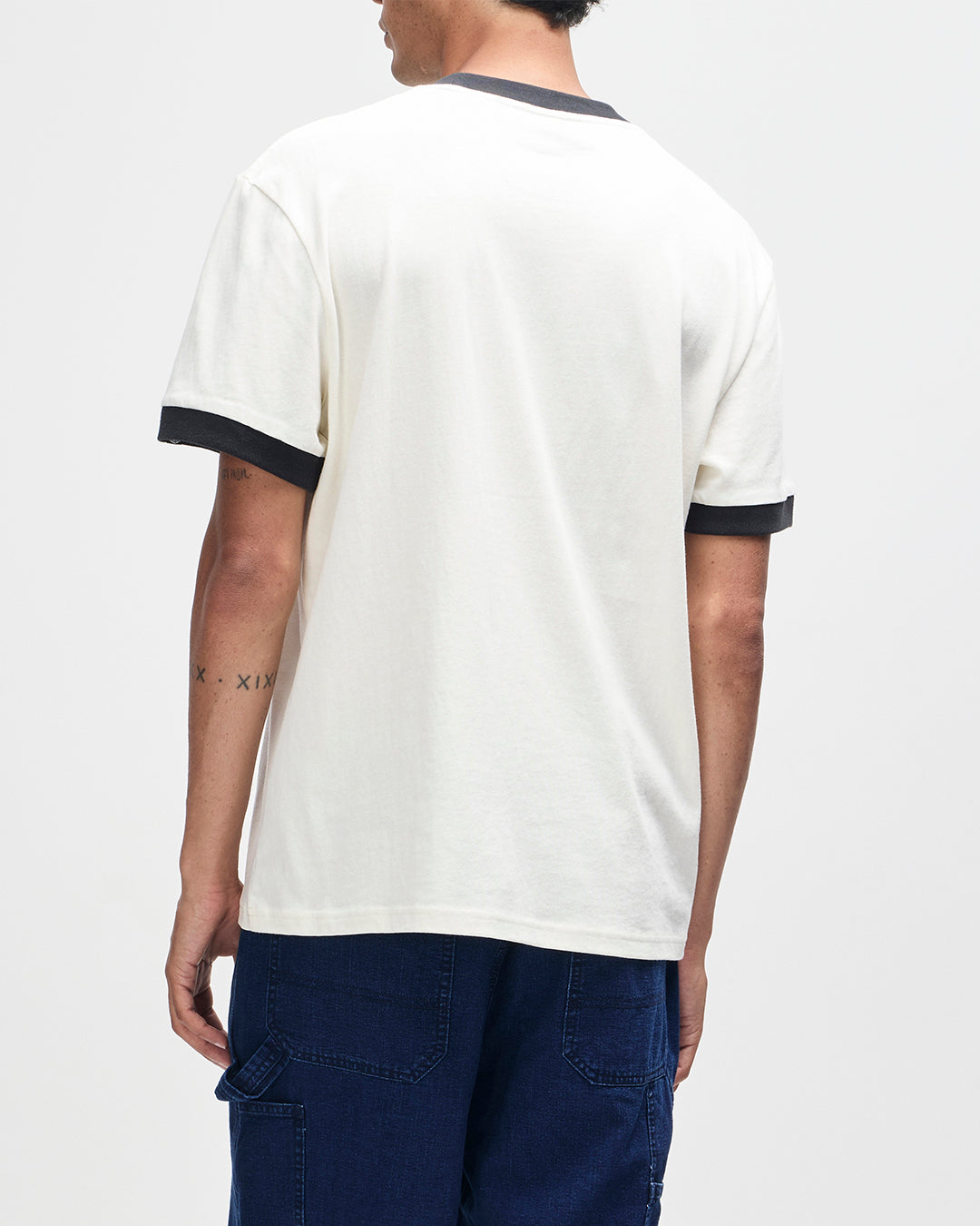 T-Shirts | Deus Ex Machina | Arrows Ringer Tee - Pristine White