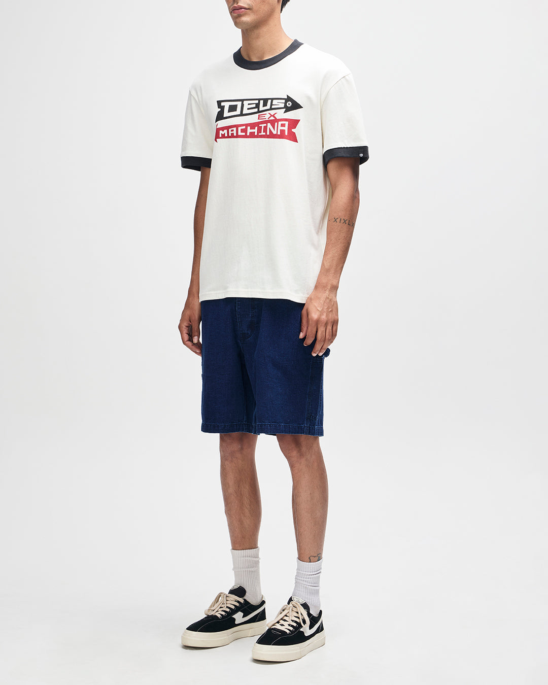 T-Shirts | Deus Ex Machina | Arrows Ringer Tee - Pristine White