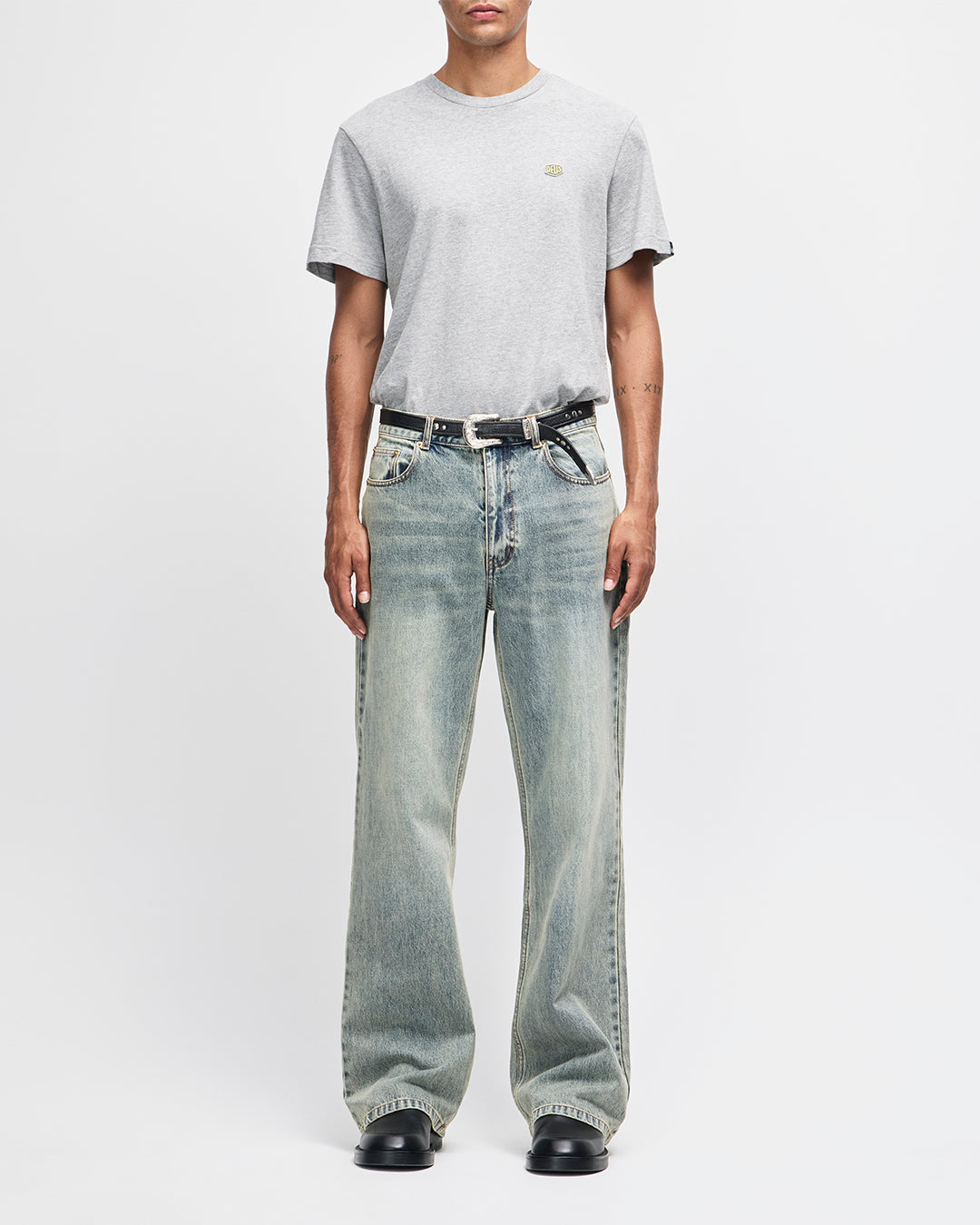 Shield Standard Tee - Grey Marle