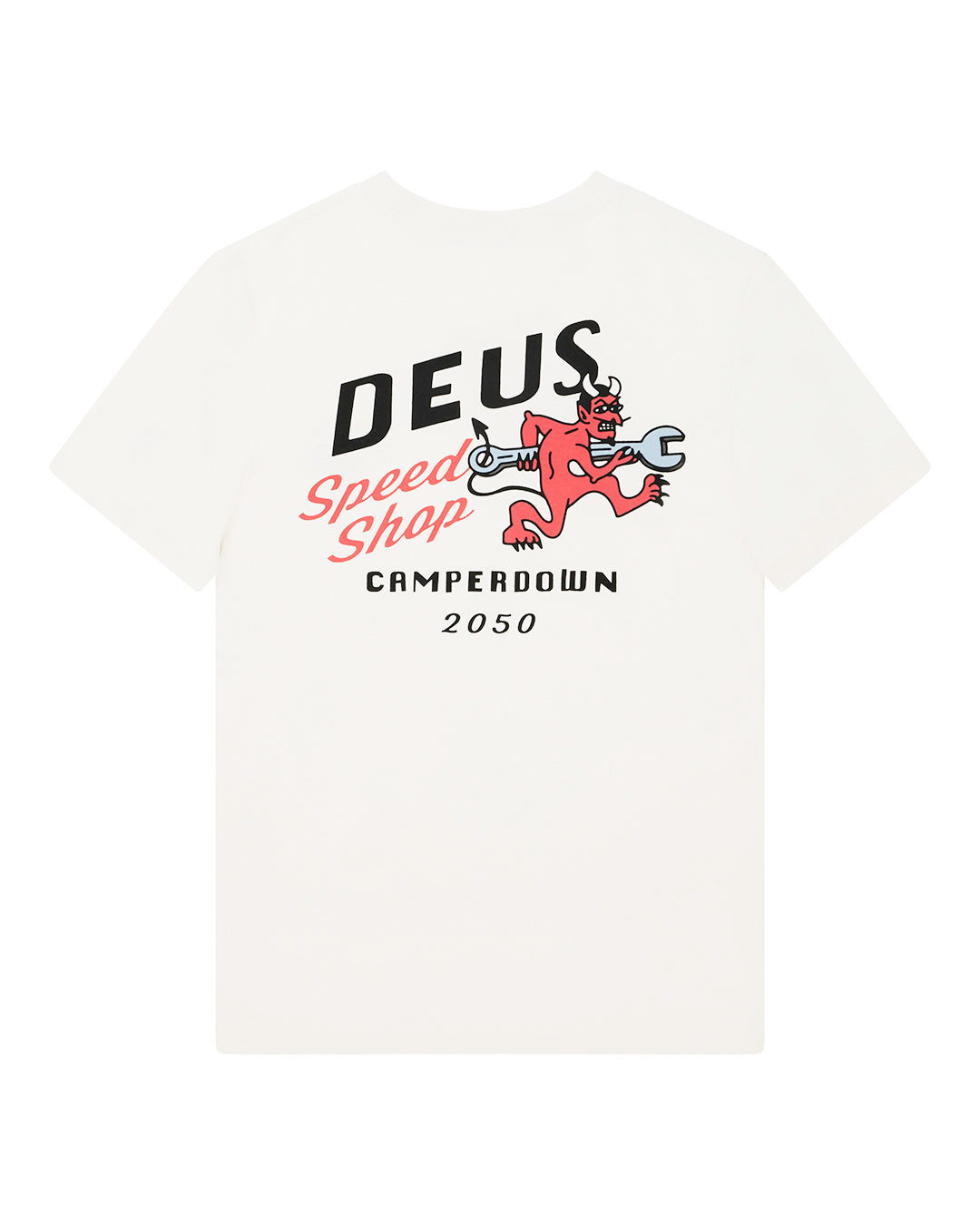 T-Shirts | Deus Ex Machina | Dogleg Tee - Dirty White – Deus Ex