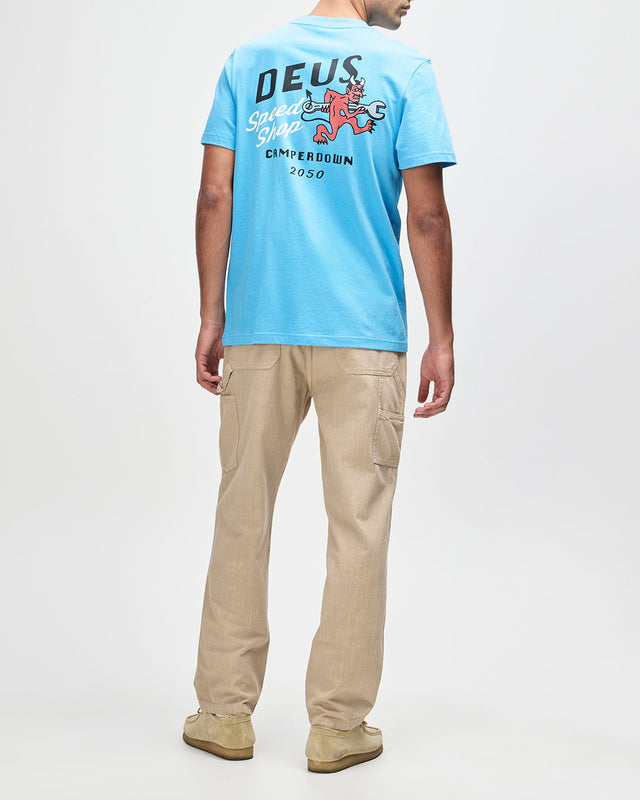 Dogleg Tee - Bonnie Blue
