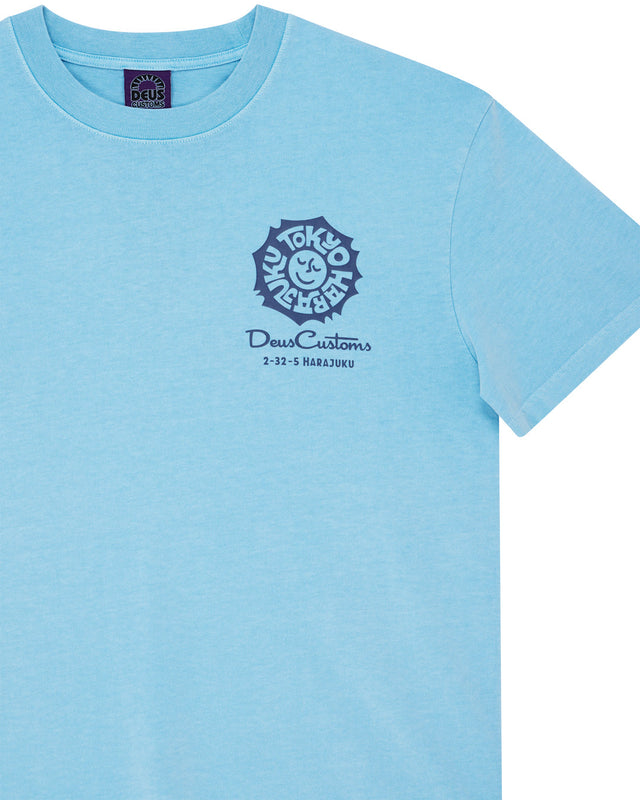 Tokyo Address Tee - Bonnie Blue