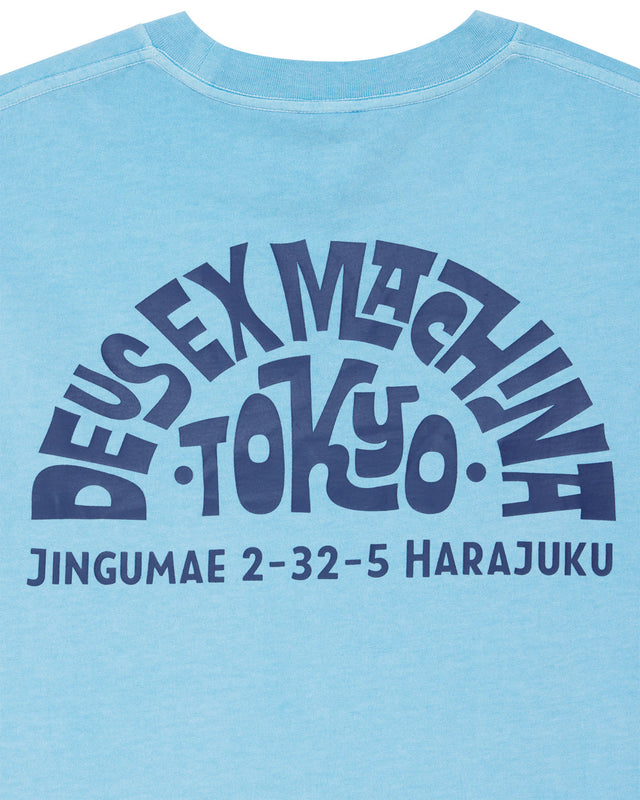 Tokyo Address Tee - Bonnie Blue