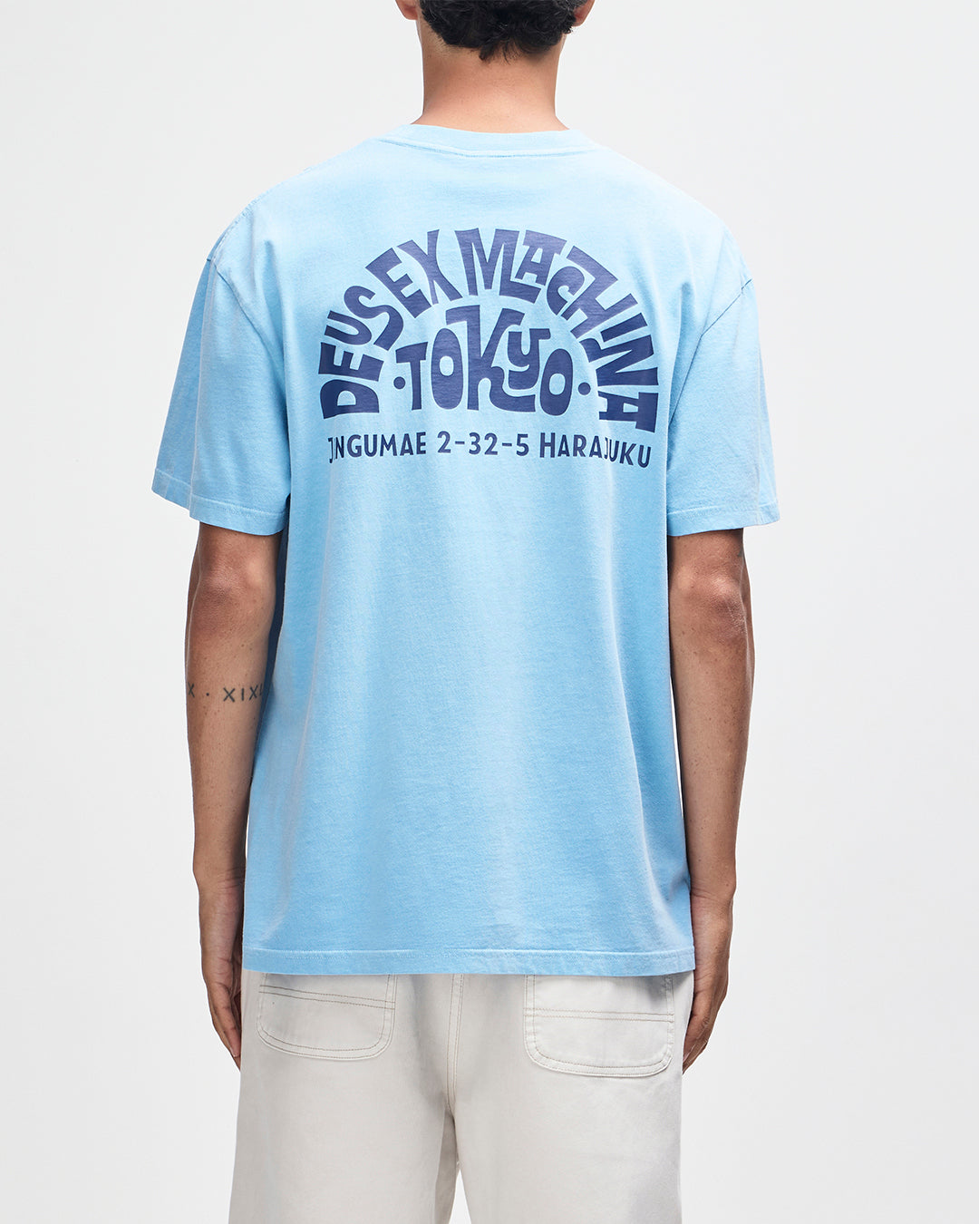 T-Shirts | Deus Ex Machina | Tokyo Address Tee - Bonnie Blue