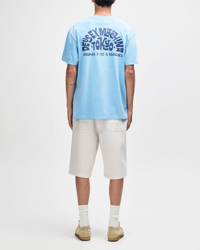 Tokyo Address Tee - Bonnie Blue