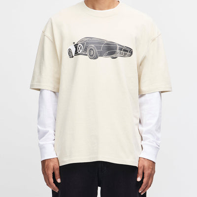Deus x AGTZ Twin Tail Series Tee - Bone White|Model