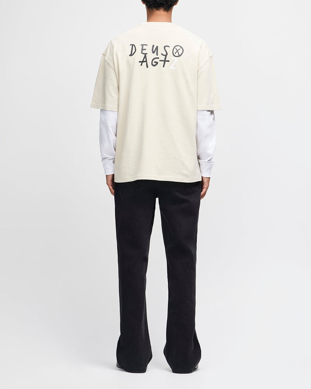 Deus x AGTZ Twin Tail Series Tee - Bone White