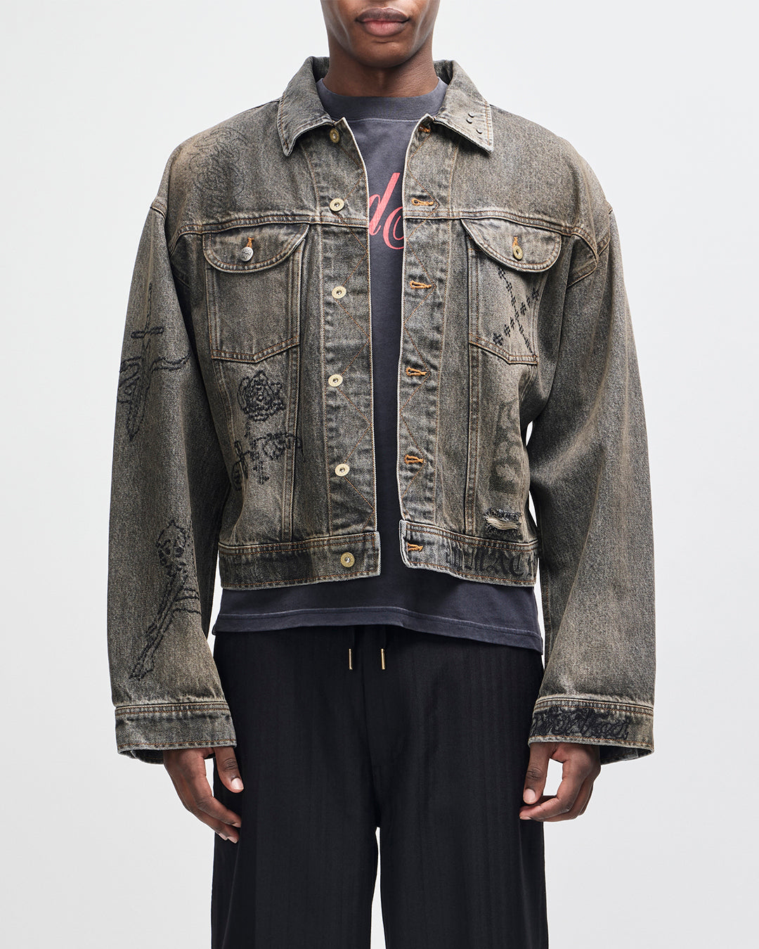 Jackets | Deus Ex Machina | Mephistopheles Noir Jacket - Dirty